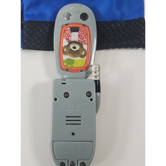 Build a bear Workshop bear with fish Hawaiian shirt drawstring bag and phone - Picture 4 of 11